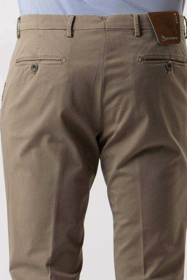 b-settecento Hose Herren B-Settecento Chinos Slim Einfarbig 97% Baumwolle 3% elastan Günstiger Verkauf