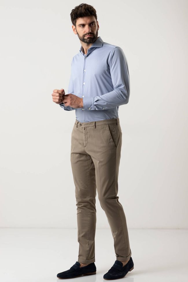 b-settecento Hose Herren B-Settecento Chinos Slim Einfarbig 97% Baumwolle 3% elastan Günstiger Verkauf