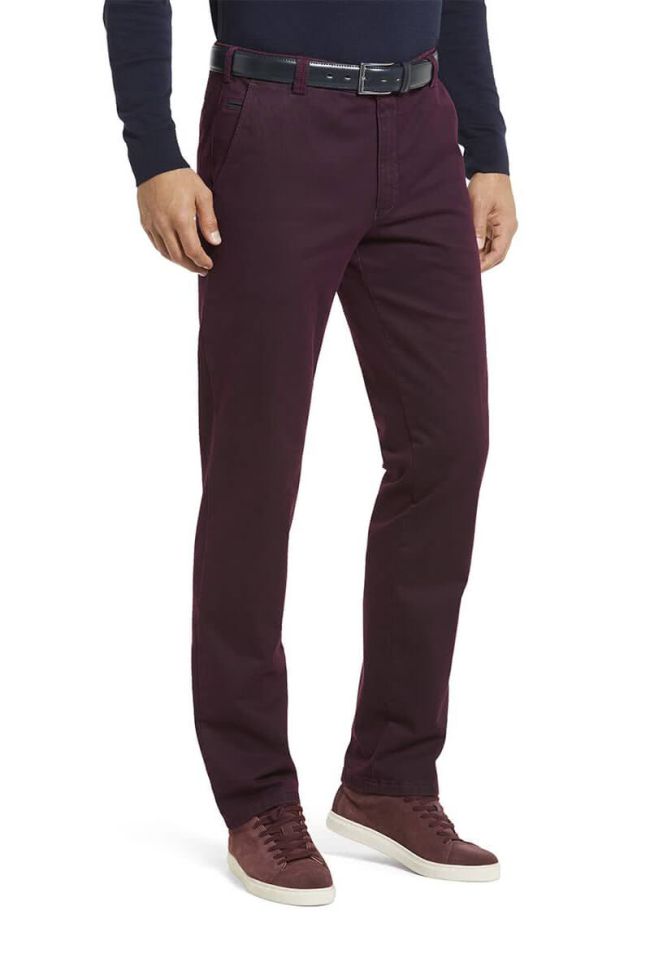 meyer Hose Herren Meyer Chinos Regular Einfarbig