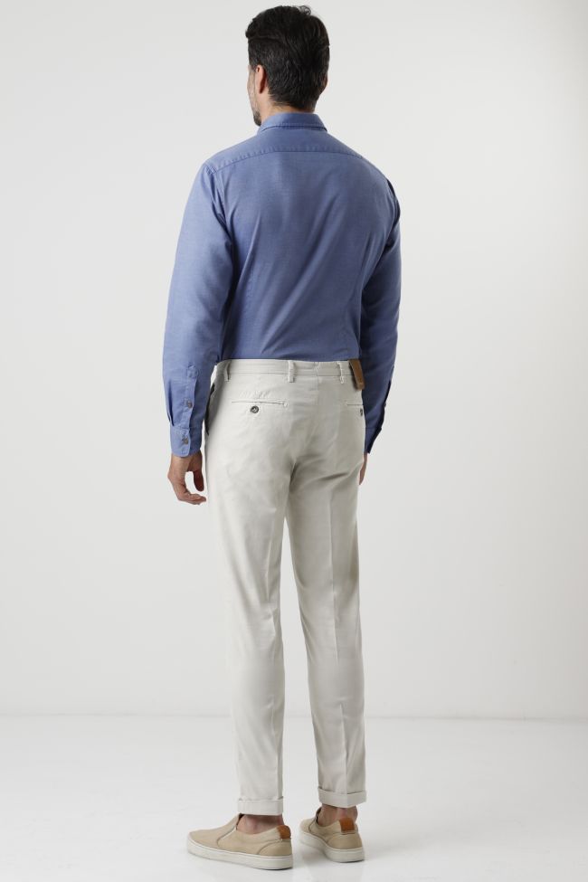 b-settecento Hose Herren B-Settecento Chinos Slim Karo 98% wool 2% EL Limitierter Zeitrabatt