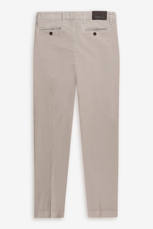 moro Hose Herren Moro Chinos Slim Einfarbig 66% polyester 34%linen Flash Sale