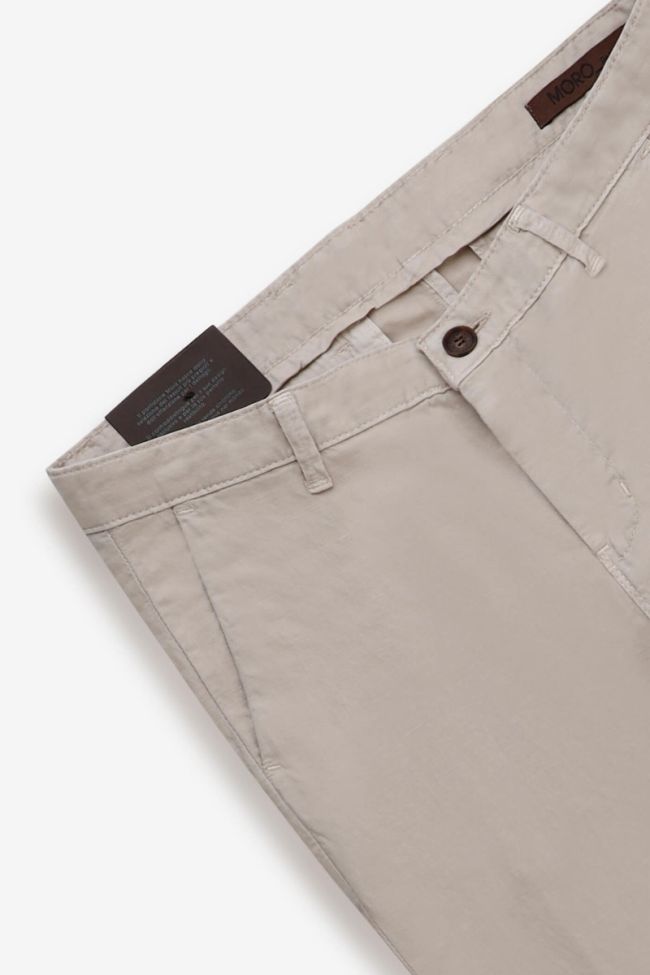 moro Hose Herren Moro Chinos Slim Einfarbig 66% polyester 34%linen Flash Sale