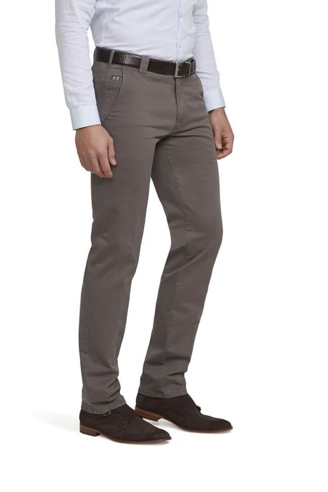 meyer Hose Herren Meyer Chinos Regular Einfarbig