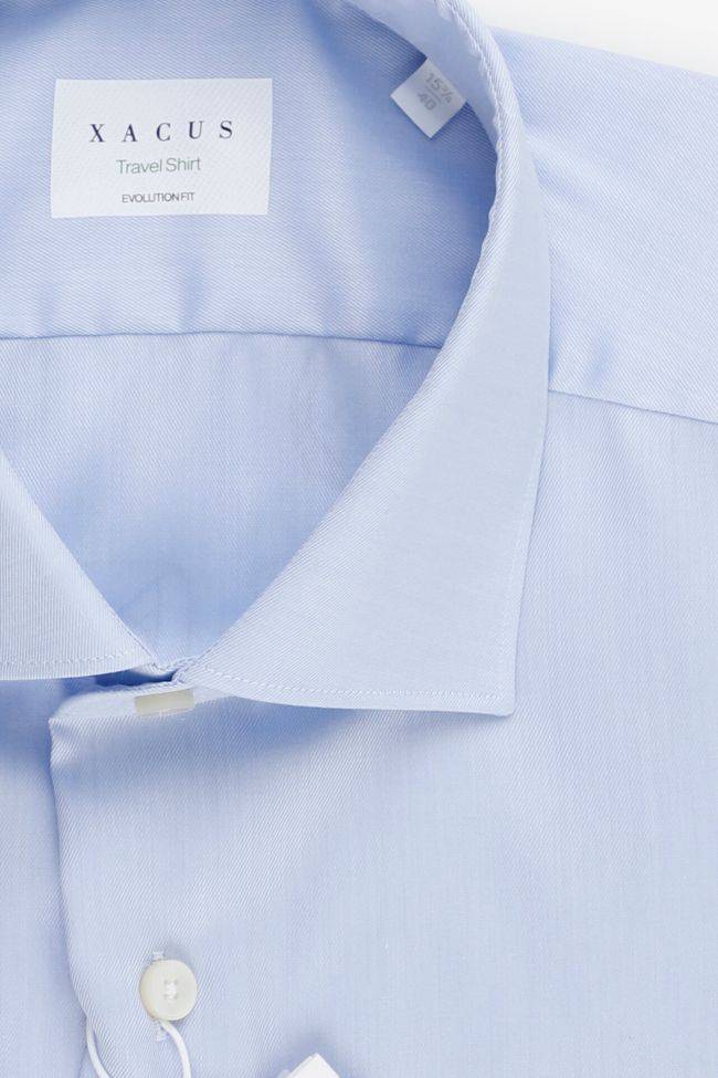 xacus Hemd Herren Xacus Classic Einfarbig 100% Bio-Baumwolle kragen Französisch Lange Ärmel Online Outlet