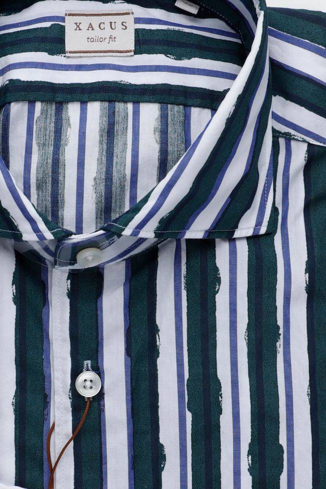xacus Hemd Herren Xacus Regular Streifen 100% Baumwolle kragen Französisch Lange Ärmel Riesige Ersparnisse
