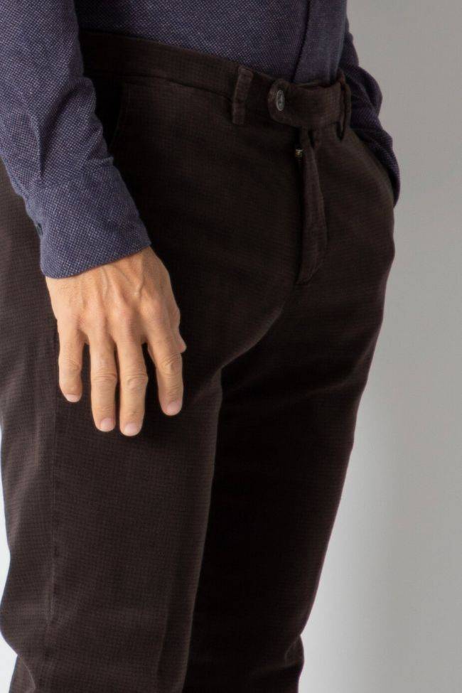 b-settecento Hose Herren B-Settecento Chinos Slim Halb Unifarben 97% Baumwolle 3% elastan Nur noch ein Tag übrig