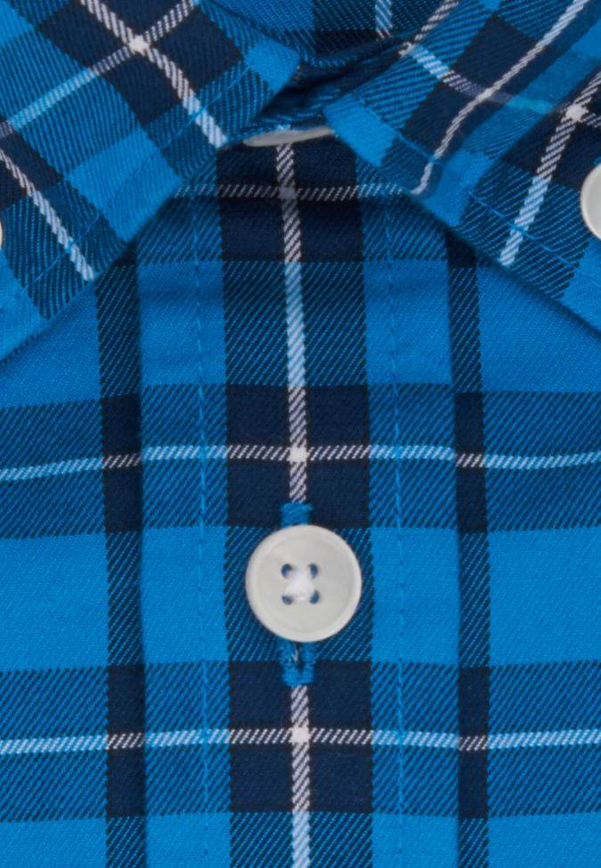 seidensticker Hemd Herren Seidensticker Regular Bügelfreie Karo kragen Button-Down Kurze Ärmel 2025