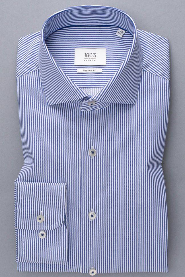 eterna Hemd Herren Eterna Classic Bügelfreie kragen Italienisch Lange Ärmel Outlet
