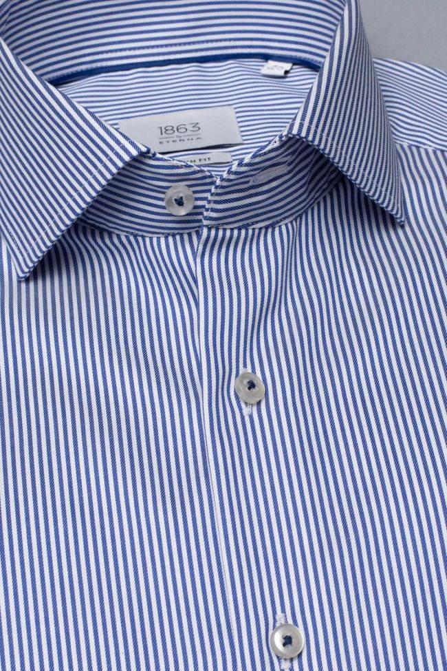 eterna Hemd Herren Eterna Classic Bügelfreie kragen Italienisch Lange Ärmel Outlet