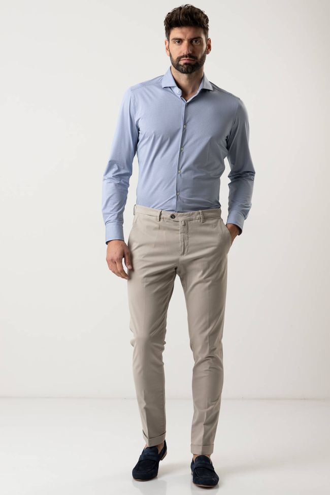 b-settecento Hose Herren B-Settecento Chinos Slim Einfarbig 97% Baumwolle 3% elastan Begrenztes Angebot