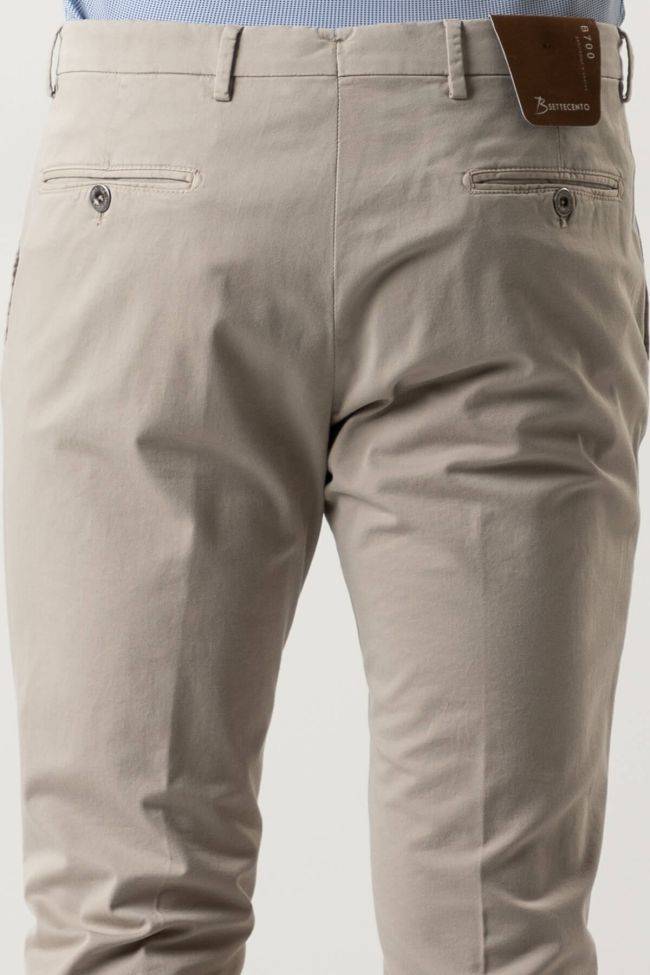 b-settecento Hose Herren B-Settecento Chinos Slim Einfarbig 97% Baumwolle 3% elastan Begrenztes Angebot