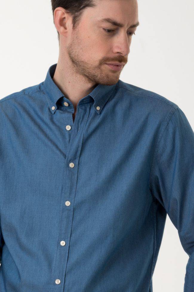gant Hemd Herren Gant Regular Einfarbig 100% Baumwolle kragen Button-Down Lange Ärmel Black Friday