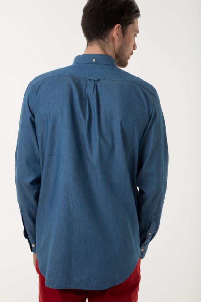 gant Hemd Herren Gant Regular Einfarbig 100% Baumwolle kragen Button-Down Lange Ärmel Black Friday