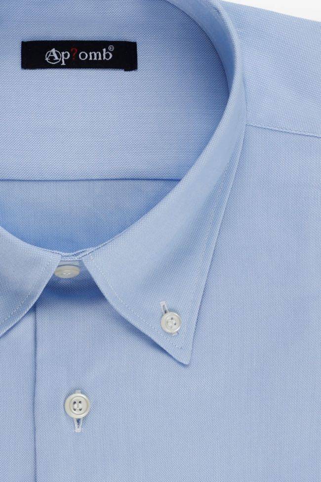 aplomb Hemd Herren Aplomb Classic Einfarbig 100% Baumwolle kragen Button-Down Lange Ärmel Heißer Verkauf