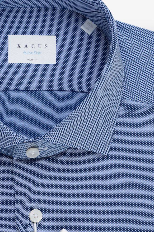 xacus Hemd Herren Xacus Regular Halb Unifarben 86% polyamide 14% elastane kragen Französisch Lange Ärmel Top Angebot