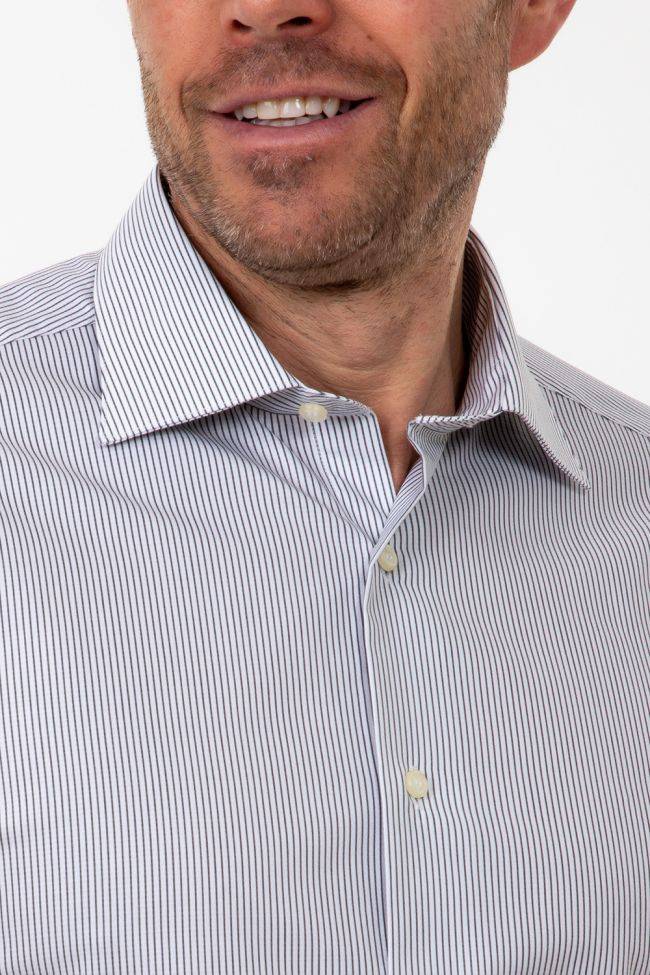 aplomb Hemd Herren Aplomb Regular Streifen 100% Baumwolle kragen Italienisch Lange Ärmel Neueste Mode