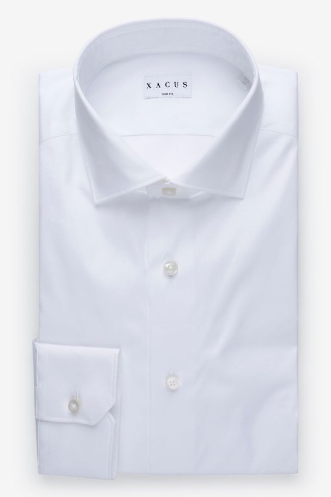 xacus Hemd Herren Xacus Slim Einfarbig 96% Baumwolle 4% elastan kragen Französisch Lange Ärmel Bestseller