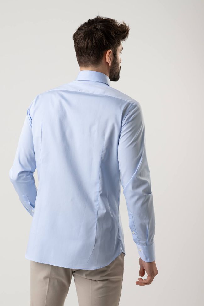 caliban Hemd Herren Caliban Regular Einfarbig 100% Baumwolle kragen Französisch Lange Ärmel Tägliche Deals
