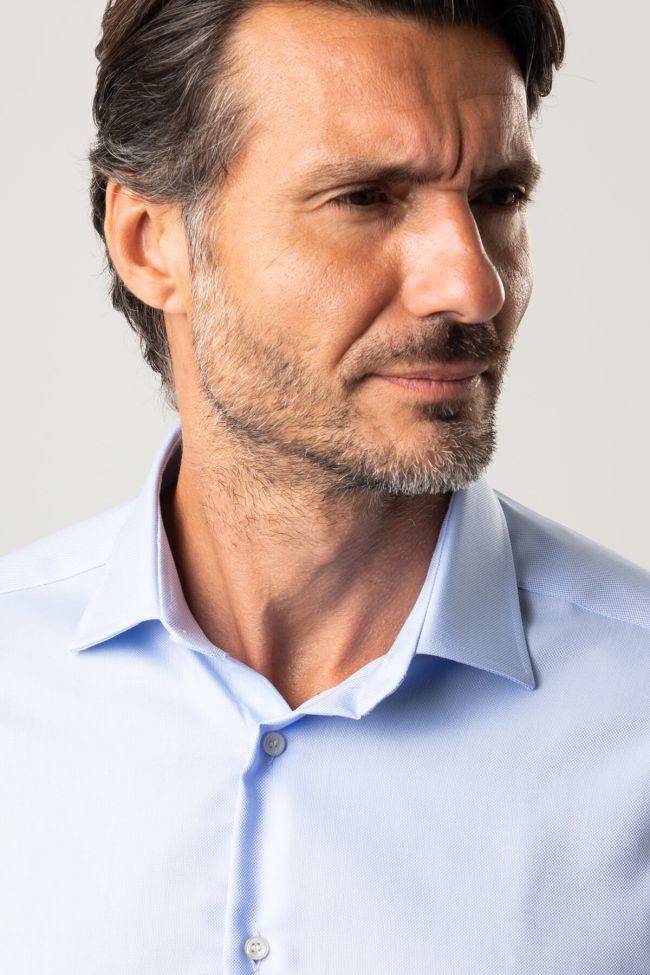 ingram Hemd Herren Ingram Regular Bügelfreie Einfarbig 100% Baumwolle kragen Italienisch Lange Ärmel Fabrikladen