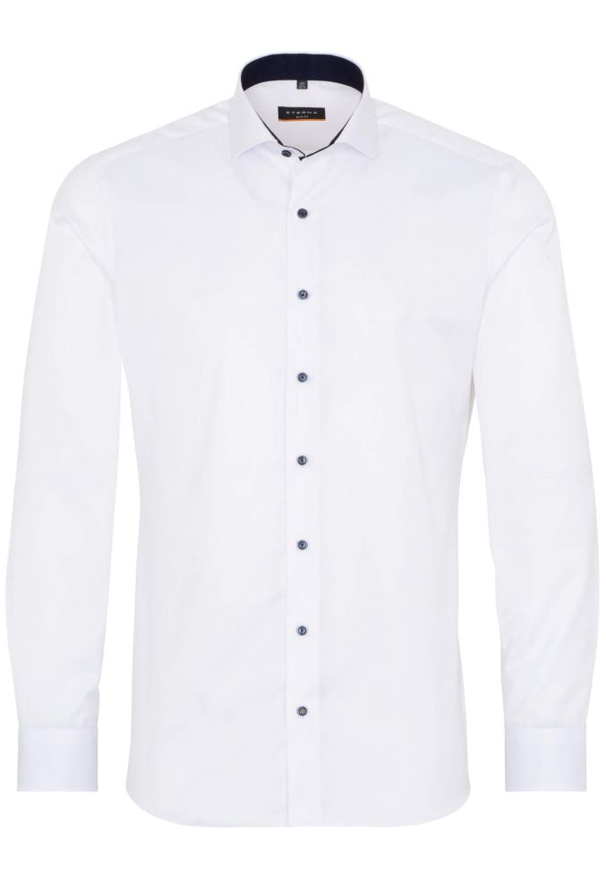 eterna Hemd Herren Eterna Slim Bügelfreie kragen Französisch Lange Ärmel Black Friday Preise
