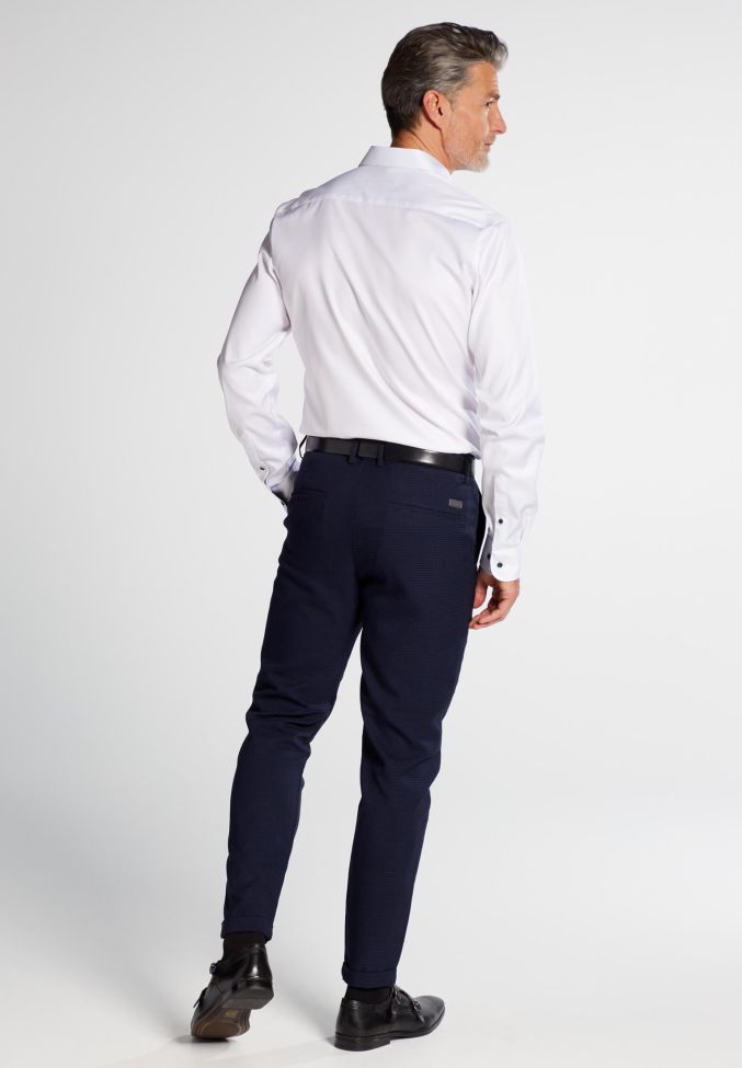 eterna Hemd Herren Eterna Slim Bügelfreie kragen Französisch Lange Ärmel Black Friday Preise