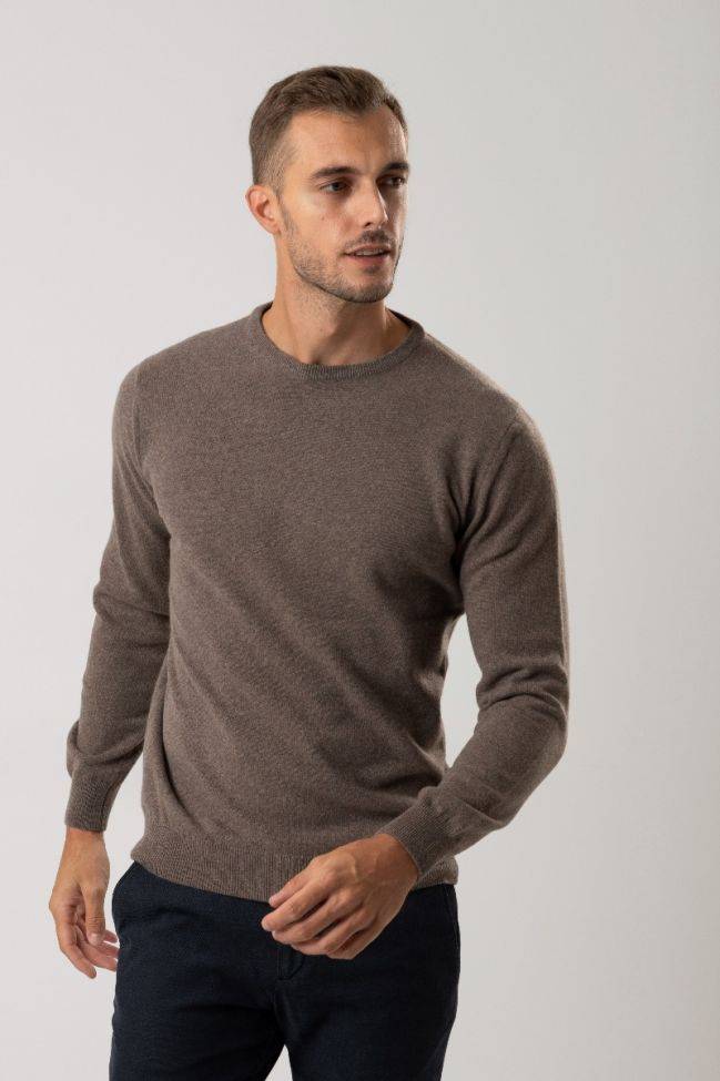 privati firenze Strickwaren Herren Privati Firenze Rundhalsausschnitt Slim Einfarbig 100% Kaschmir Muttertagsangebot