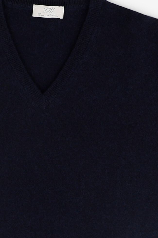 enzo mantovani Strickwaren Herren Enzo Mantovani V-Ausschnitt Regular Einfarbig 100% Kaschmir Zeitlich begrenztes Angebot