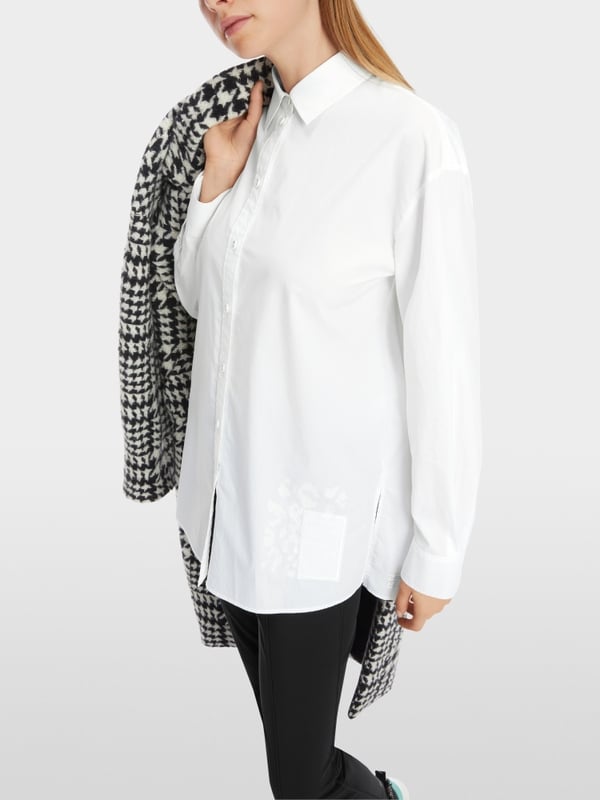 Marc Cain Bedruckte Hemdbluse "Rethink Together" 50% Rabatt für begrenzte Zeit