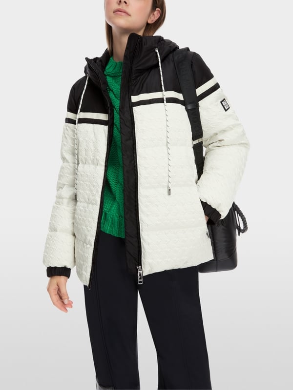 Marc Cain Outdoor-Jacke mit Hahnentritt-Relief Fabrikverkauf