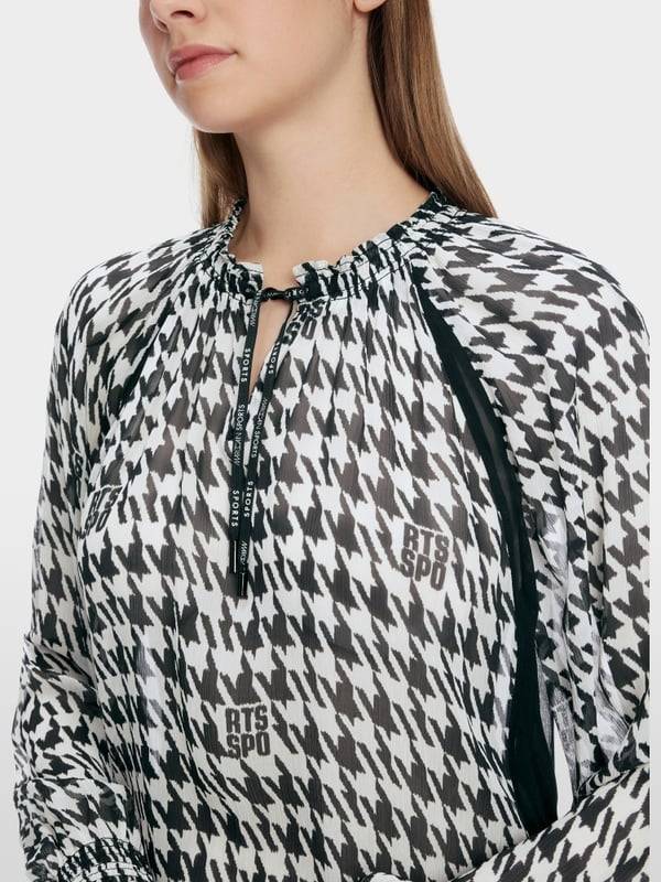 Marc Cain Schlupf-Bluse mit Chickcheck-Dessin Meist gekauft