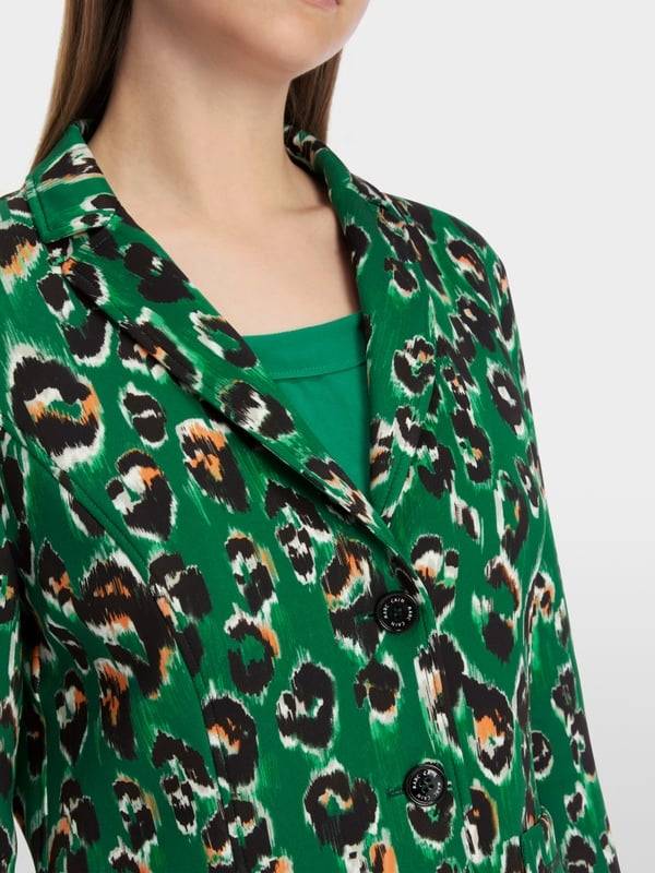 Marc Cain Blazer im Greo-Print auf Scuba-Jersey Sonderangebot