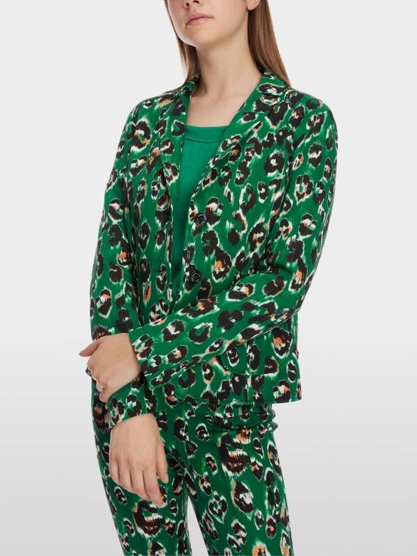 Marc Cain Blazer im Greo-Print auf Scuba-Jersey Sonderangebot