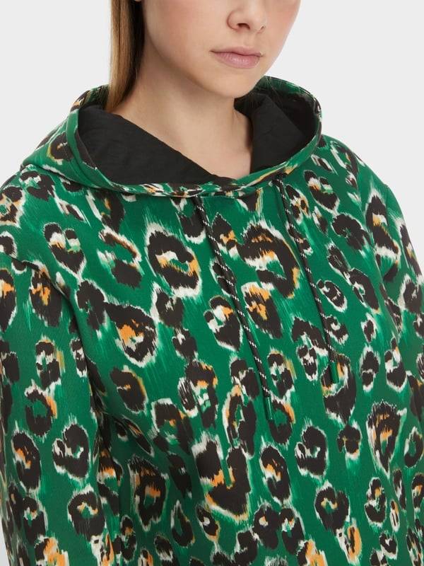 Marc Cain Sweater im Greo-Print auf Scuba-Jersey Großer Ausverkauf