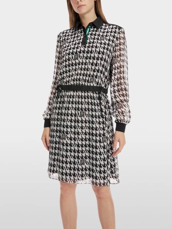 Marc Cain Kleid im Hahnentritt-Dessin Top Angebot