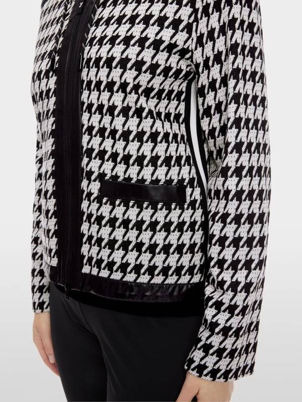 Marc Cain Chickcheck-Jacke mit Kapuze Online Outlet