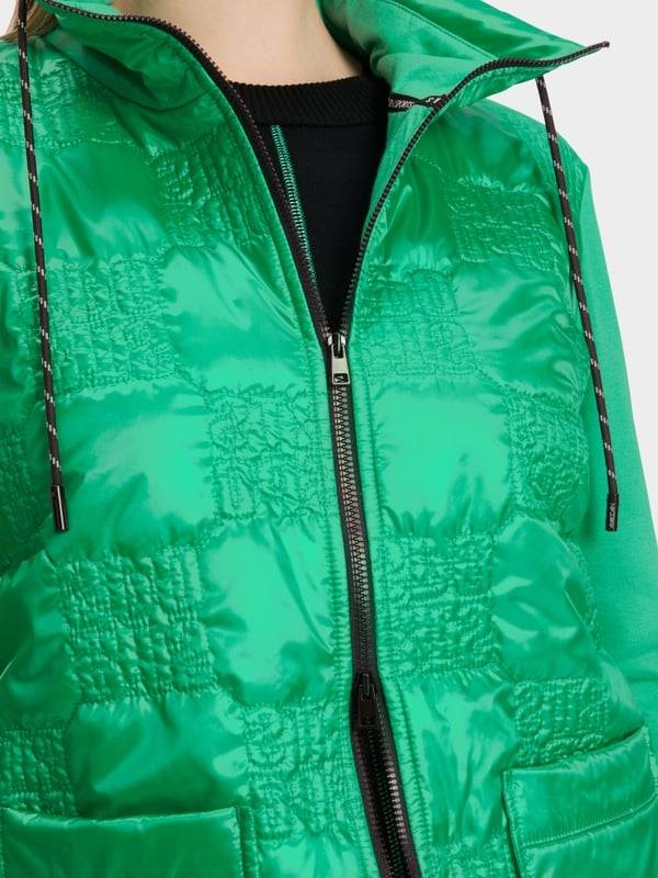 Marc Cain Wattierte Jacke mit gestepptem Oberstoff Exklusive Angebote