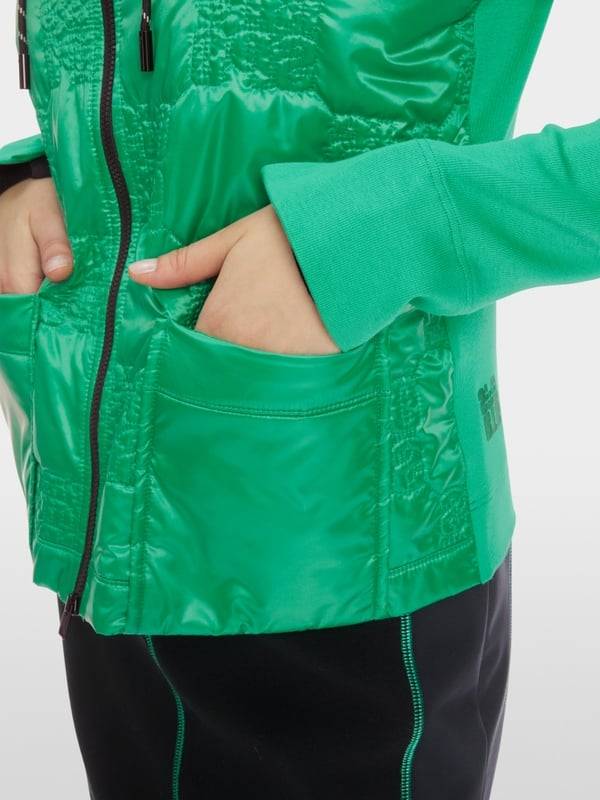 Marc Cain Wattierte Jacke mit gestepptem Oberstoff Exklusive Angebote