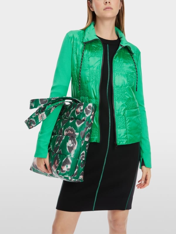 Marc Cain Wattierte Jacke mit gestepptem Oberstoff Exklusive Angebote