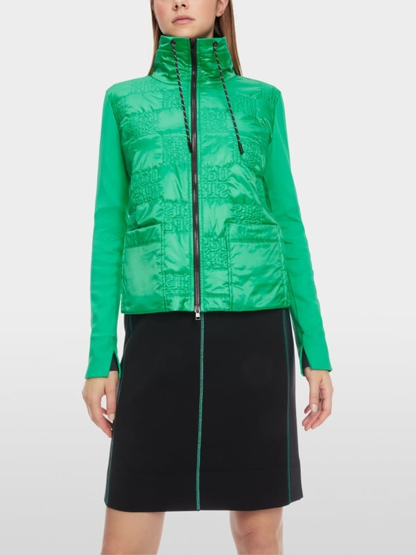 Marc Cain Wattierte Jacke mit gestepptem Oberstoff Exklusive Angebote