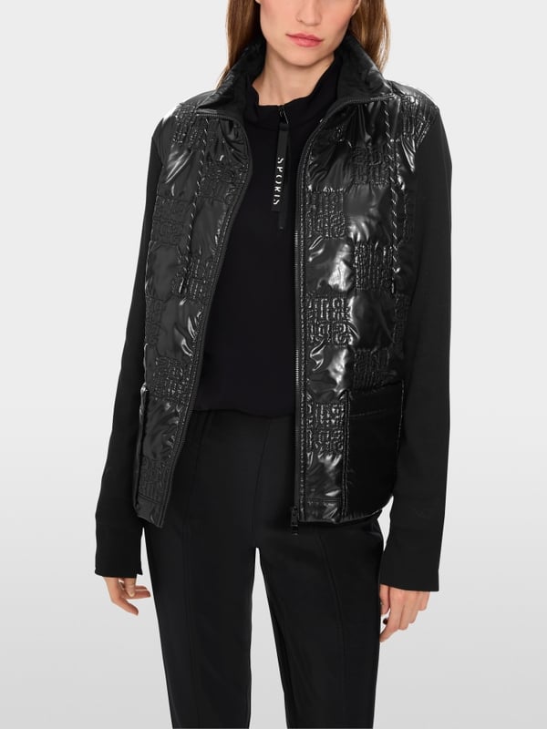 Marc Cain Wattierte Jacke mit gestepptem Oberstoff Blitzangebot