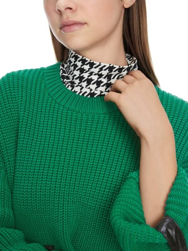 Marc Cain Shiny Patches Sweater Knitted in Germany VIP-Rabatte