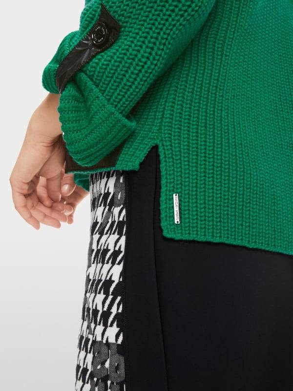 Marc Cain Shiny Patches Sweater Knitted in Germany VIP-Rabatte