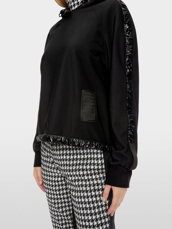 Marc Cain Kapuzen-Sweatshirt mit Vario-Ärmeln Bis zu 50% Rabatt