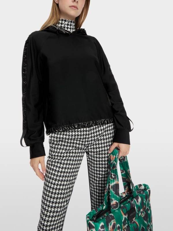 Marc Cain Kapuzen-Sweatshirt mit Vario-Ärmeln Bis zu 50% Rabatt