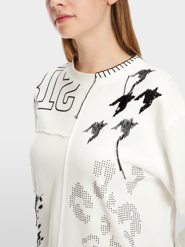 Marc Cain Sweatshirt im Muster-Mix Bis zu 60% Rabatt