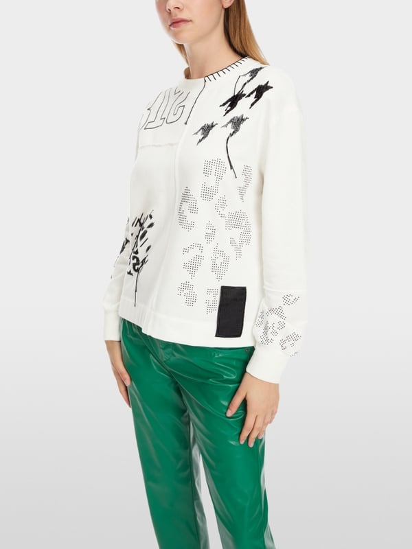 Marc Cain Sweatshirt im Muster-Mix Bis zu 60% Rabatt