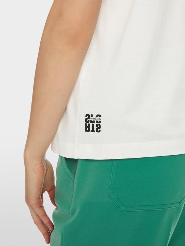 Marc Cain T-Shirt mit platziertem Chickcheck Bis zu 65% Rabatt