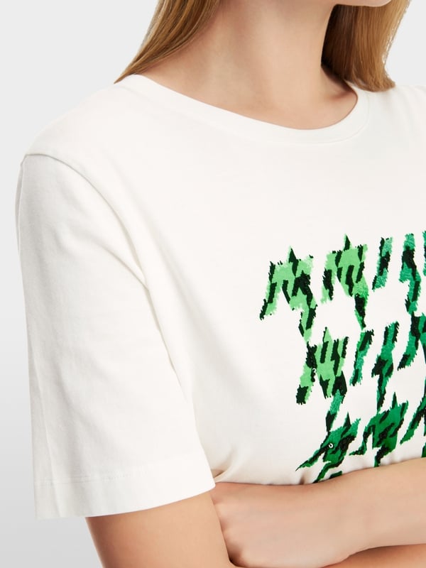 Marc Cain T-Shirt mit platziertem Chickcheck Bis zu 65% Rabatt