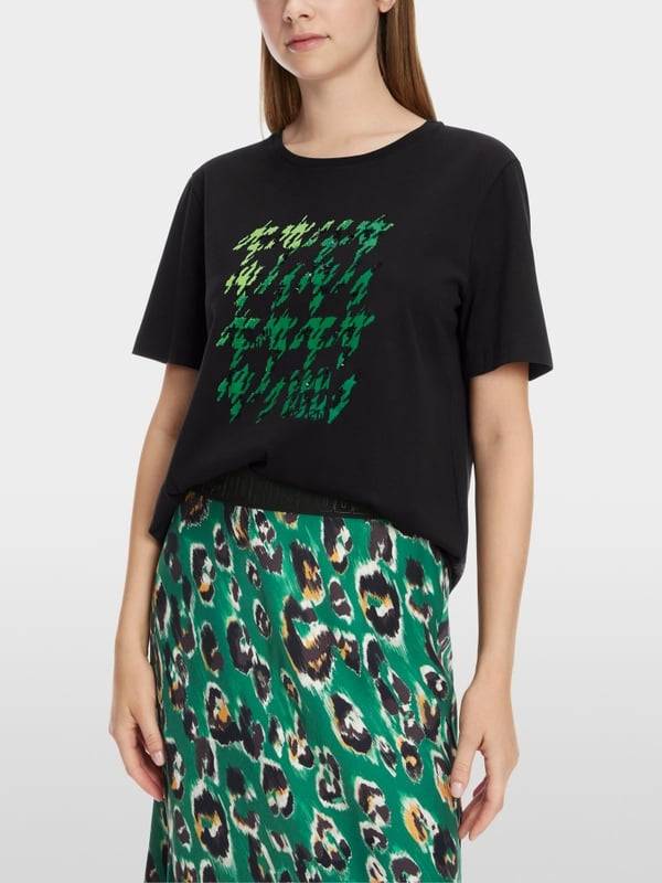 Marc Cain T-Shirt mit platziertem Chickcheck Nur für heute