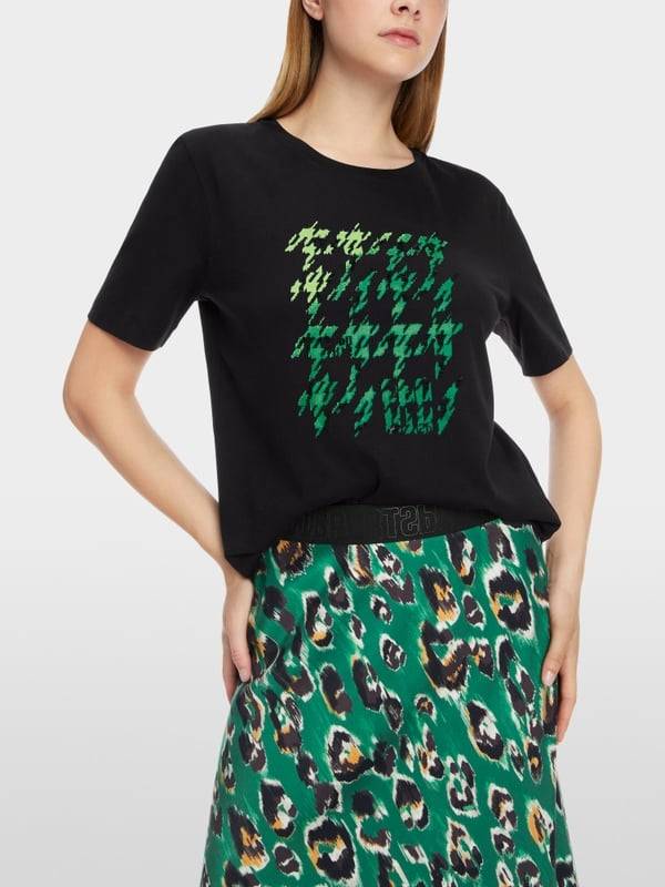 Marc Cain T-Shirt mit platziertem Chickcheck Nur für heute